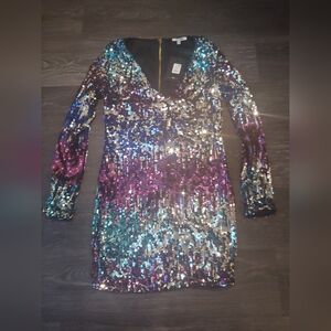 Fashion Nova Sequin Dress Size Large